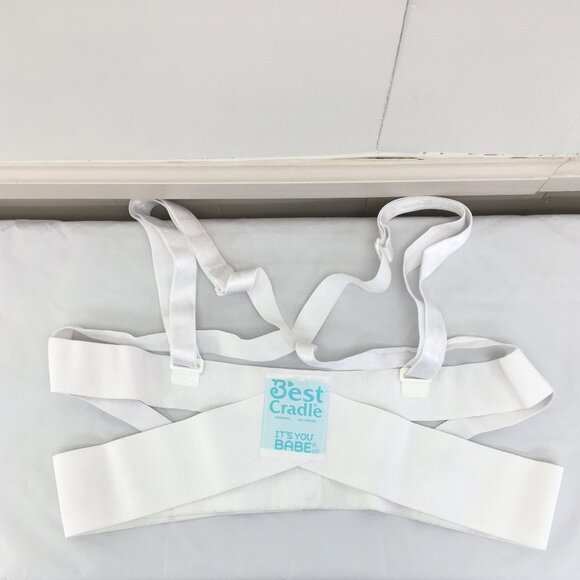 Best Cradle/Azmed Belly Band Set Tan and White Size L/OS EXCELLENT Condition - Picture 8 of 11